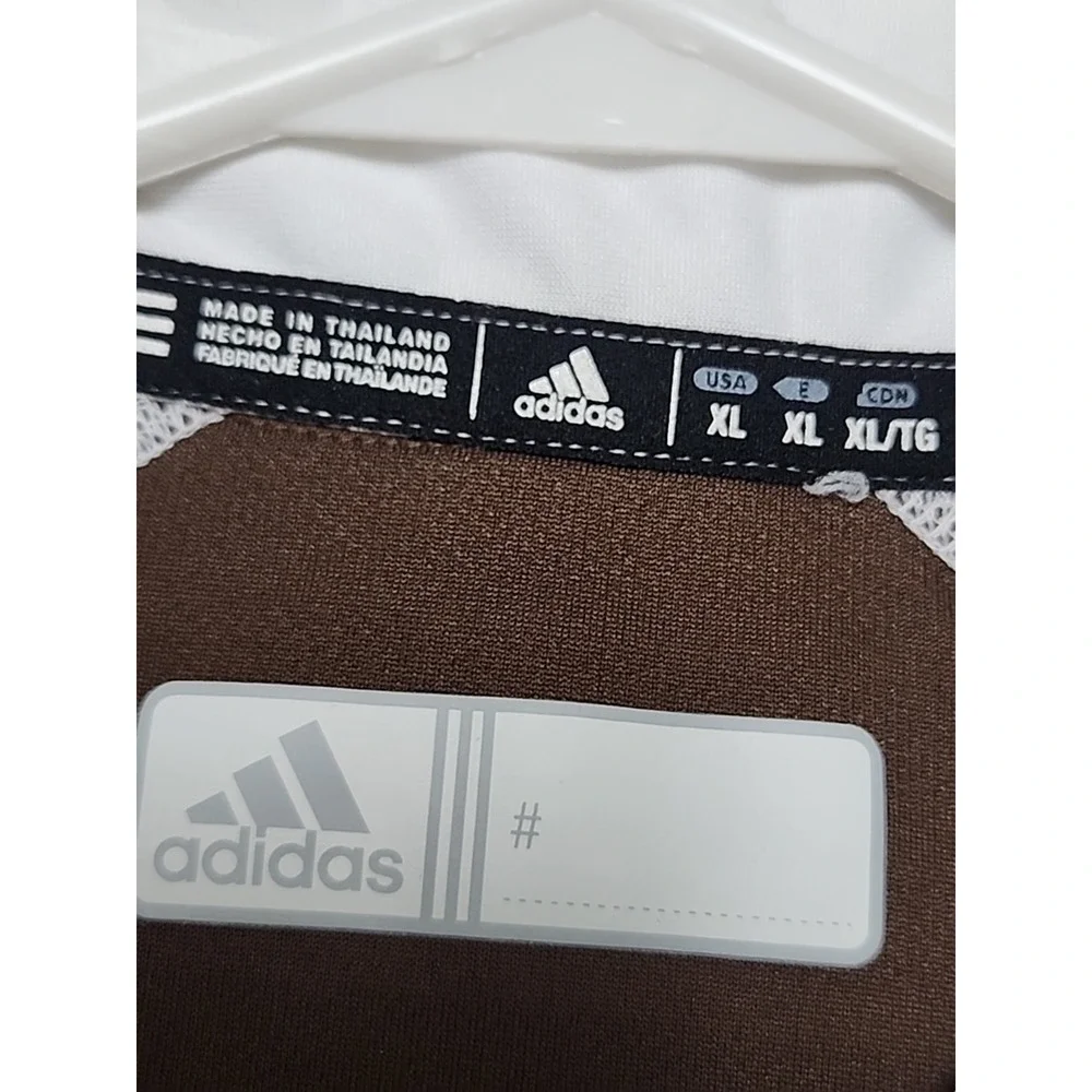 Adidas Western Michigan Brown Climalite XL Coaches Short‎ Sleeve Polo